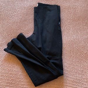 Black skinny pants with zippers